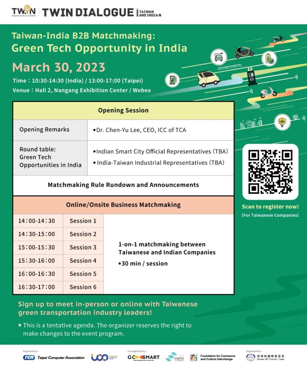 【Closed Door】TWIN Dialogue: Green Tech Opportunities in India